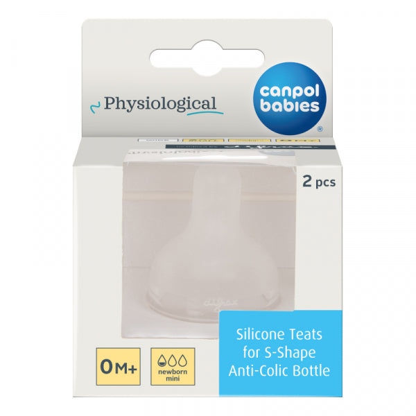 Сил Биберoн За S Образно Шише Mini 2 Бр Canpol