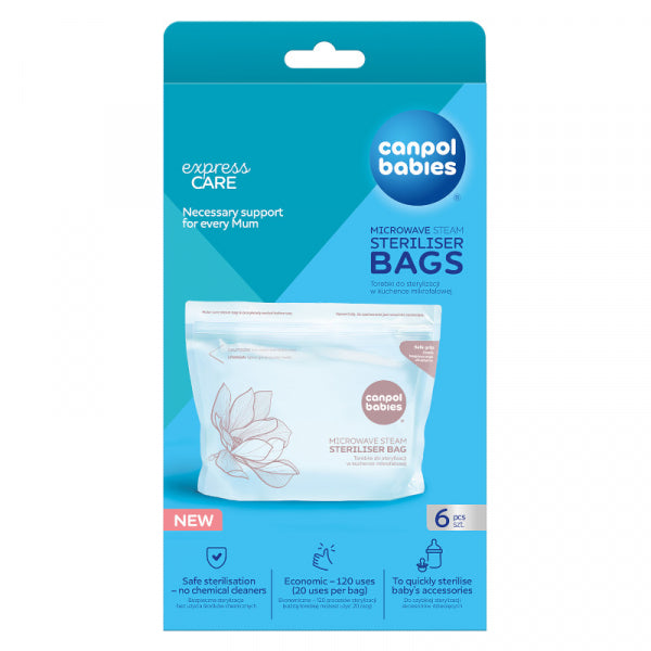 Пликчета За Стерилиз В Микровълнова 6 Бр H Canpol