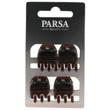 Щипка За Коса Лъскава Кафяво 4бр S Parsa 20