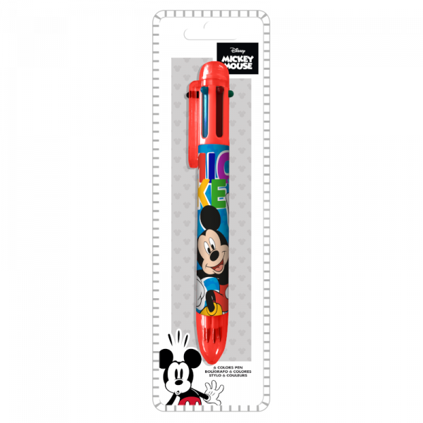 Химикалка 6 Цвята Mickey Kids