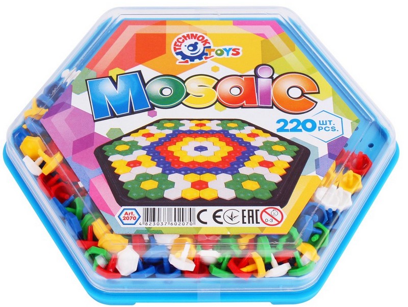 Dimensiunea elementului mozaic 1,3 cm Piese 220 Elemente 22X19X3