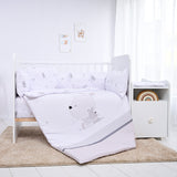 Set de lenjerie de pat Trend Ranforce Iepuri mici gri