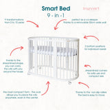 Трансформиращо Легло 9в1 Smart 60x72/60x120/60x168см Ingvart