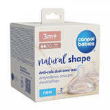 Биберони За Шише Natural Shape, 3м+, 2 Бр. H Canpol