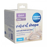 Биберони За Шише Natural Shape, 6м+, 2 Бр. H Canpol