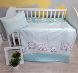 Детски Спален Комплект Мече И Луна 4 Части, Мента Galix