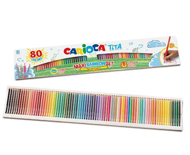 Carioca - Цветни Моливи Tita, 80 Цвята