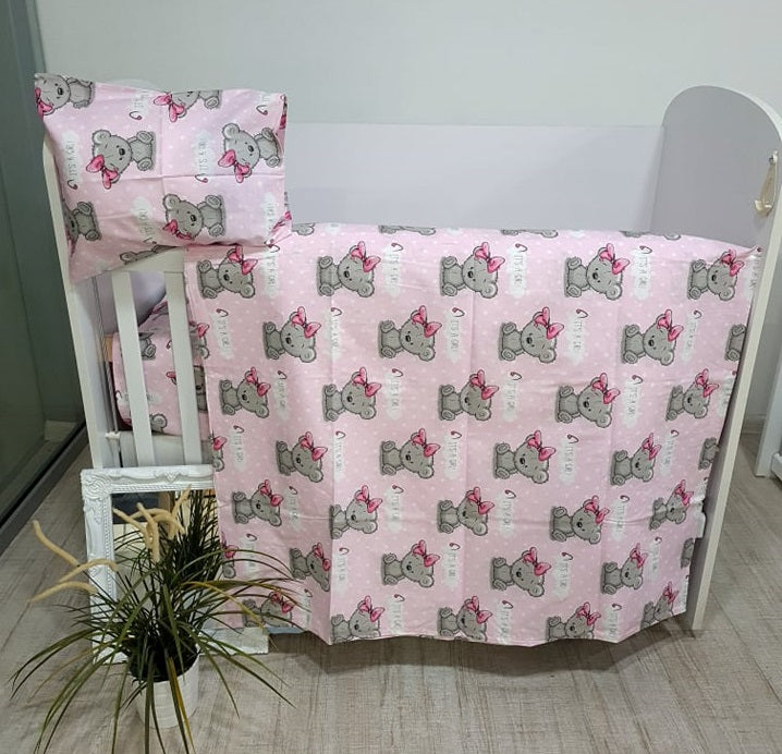 Детски Спален Комплект Розов Сънливко 4 Части Galix