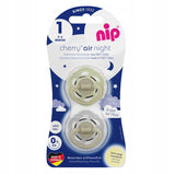 Залъгалка Cherry Бял,мента Каучук 0 6m. Nip