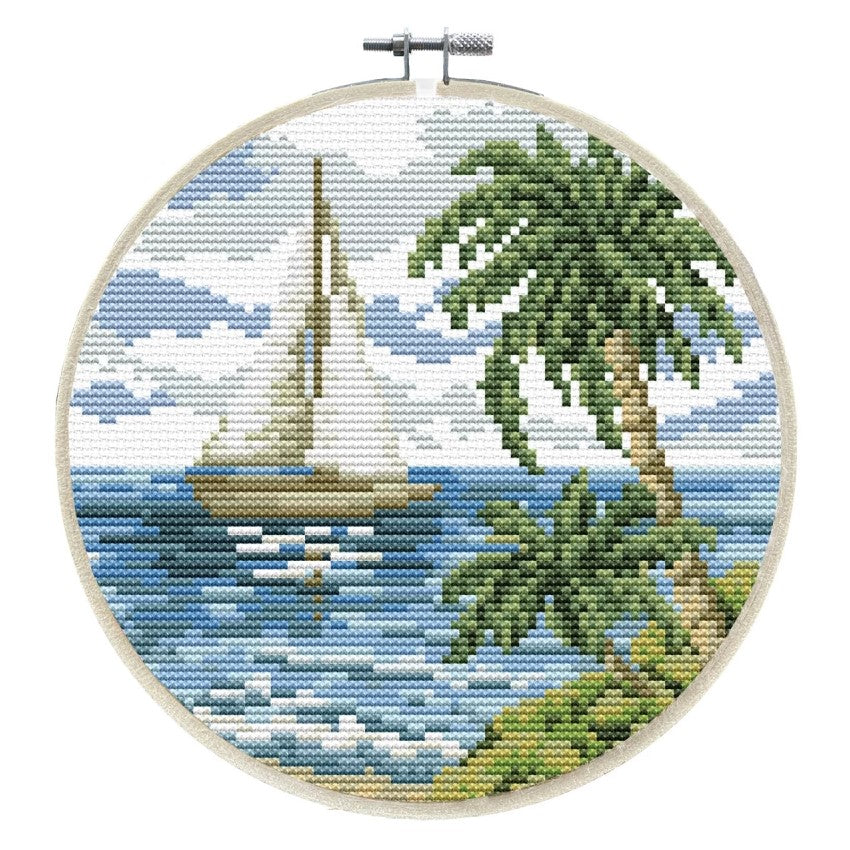 Gobelin hímzés: Sailing Away katicabogár