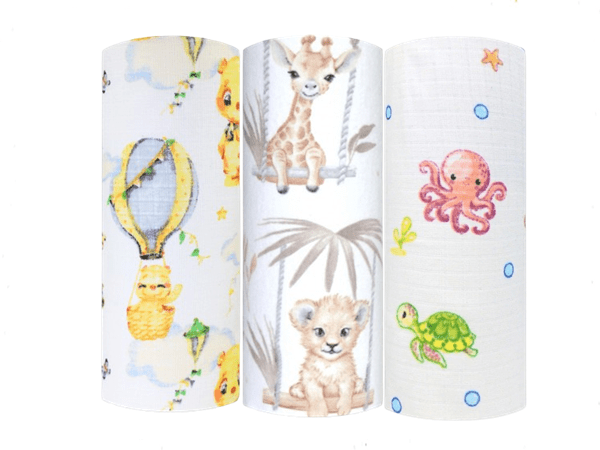 Комплект Муселинови Пелени 3бр Уни Galix