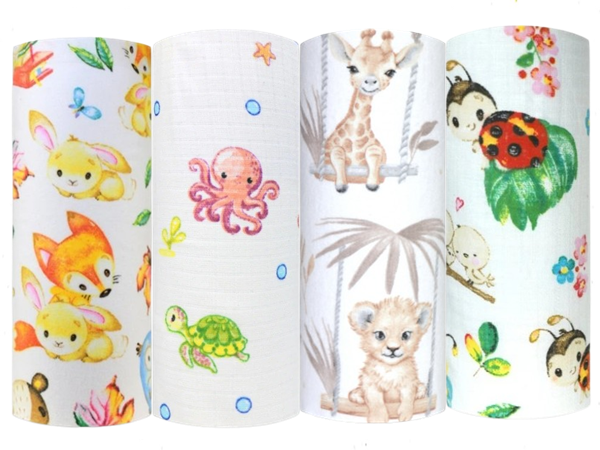 Комплект Пелени 4бр 2 Бархет+2 Муселин Уни Galix