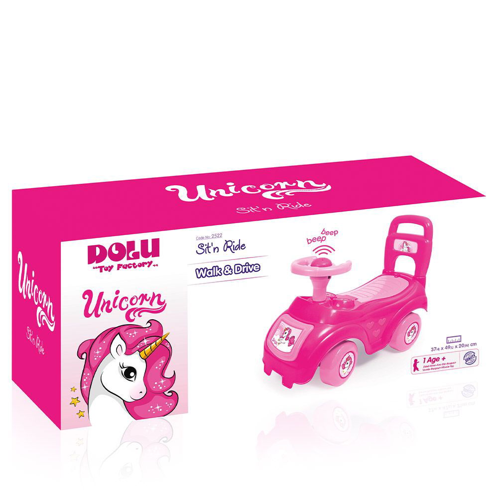 2522 Кола Розова С Еднорог Dolu --- BebeMama