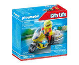 Playmobil - Спасителен Мотоциклет С Мигаща Светлина