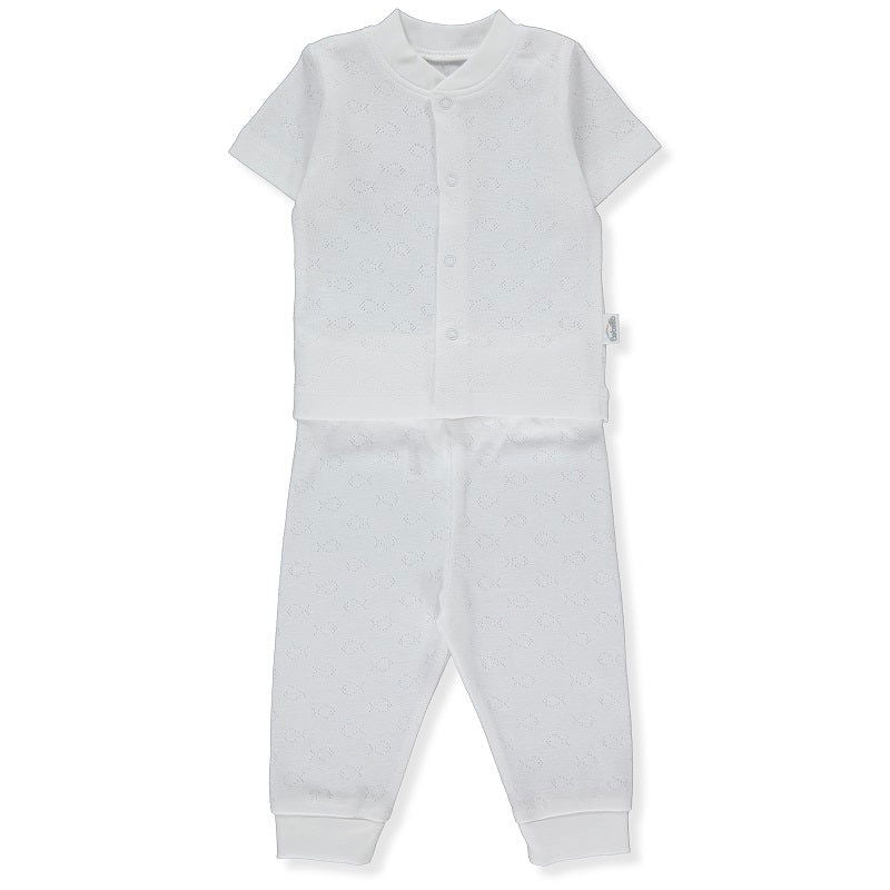 Ажурна Пижама 2 Ч Basic 24 Екрю 0-1M 56Cm --- BebeMama