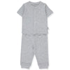Ажурна Пижама 2 Ч Basic 24 Сив 0-1M 56Cm --- BebeMama