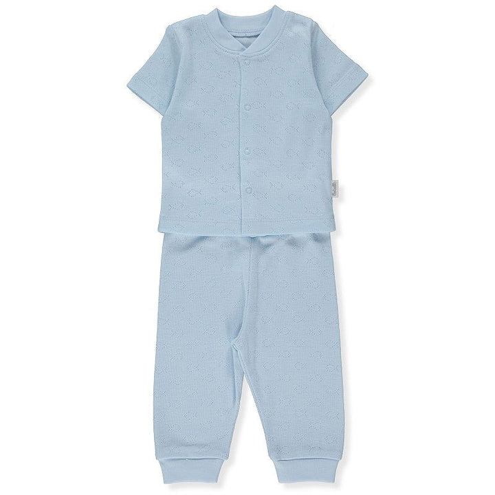 Ажурна Пижама 2 Ч Basic 24 Син 0-1M 56Cm -  -  - BebeMama