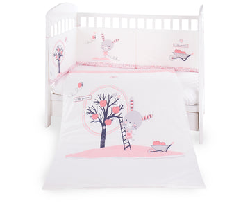 Бебешки спален комплект 2 части EU style 70/140 Pink Bunny - Спални Комплекти - Kikkaboo - BebeMama