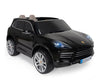 Електрическа Кола Porsche Cayenne S За Две Деца Injusa С Дистанционно И Батерия 12V Черна