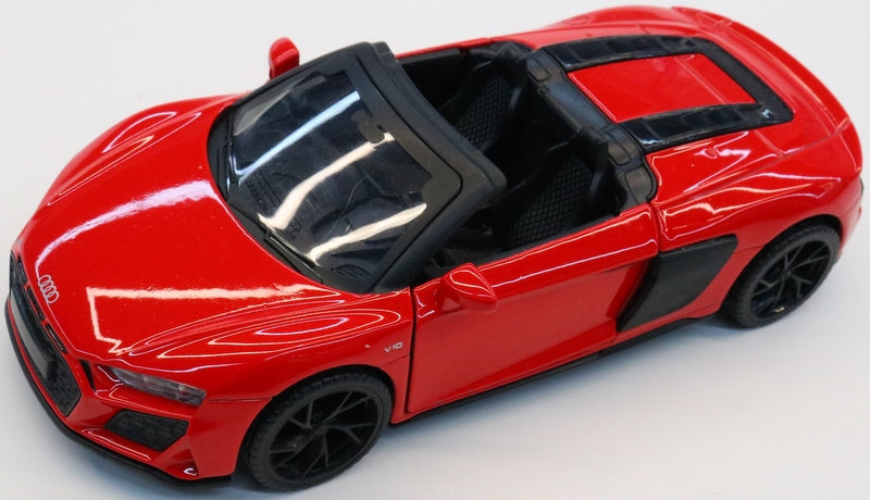 Model auto metalic precis 1:32 Audi R8 Spyder Boost cu uși deschise prin tragere