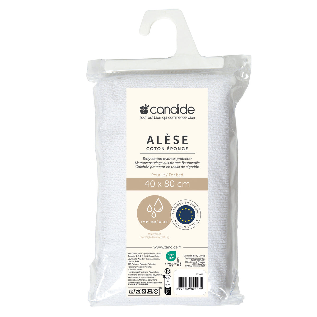 Protecție saltea 40X80 Candide