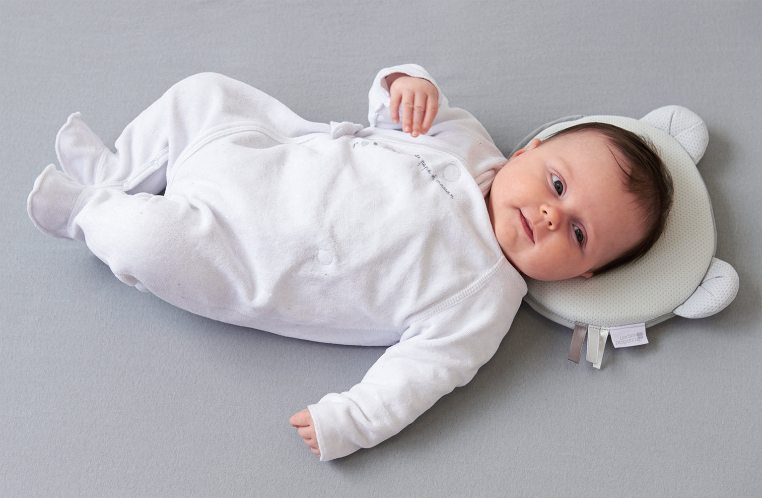 Детска Възглавница P'Tit Panda Air+ Сива За Добре Закръглена Глава Candide