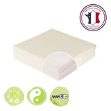 Saltea pliabilă pentru bebeluși Zen din 2 părți cu husă din bambus 60x120cm (grosime 7cm) Candide 