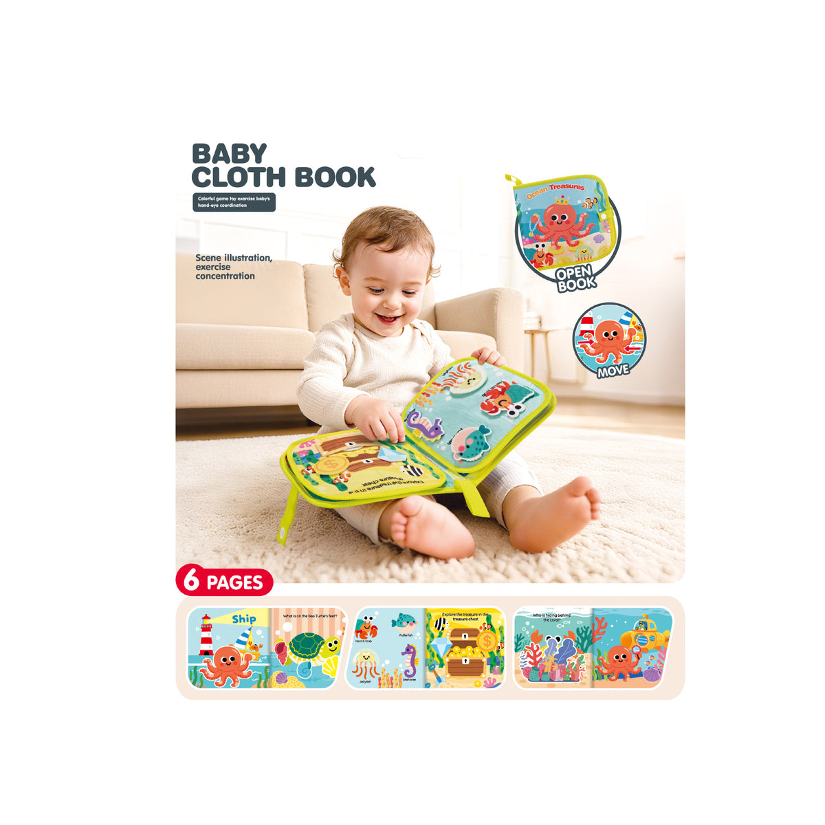 Дет.интерактивна Книжка Океан Chipolino