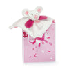 Plüss egér takaróval, 17 cm. Doudou