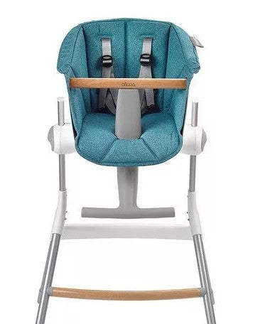 Scaun înalt Up&amp;Down, material textil, albastru