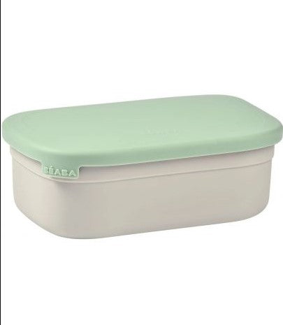 Cutie de prânz din oțel inoxidabil, gri catifea/verde salvie