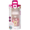 35070 Шише Стъкло 125 Ml Силикон 0-6M Girl Flows --- BebeMama