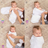 Пелена Miracle Blanket™ Бяла/Бежов Кант