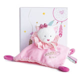 Плюшена Котка За Гушкане 20см Розов Doudou