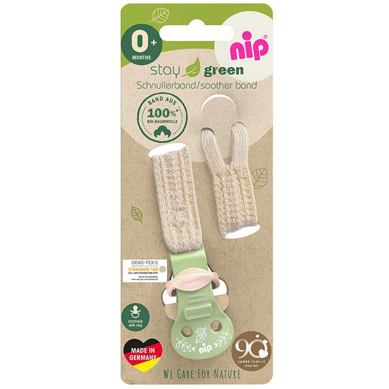 37005 Клипс За Залъгалка Stay Green 0М. +Зелен --- BebeMama