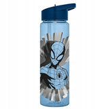 Spiderman Пластмасова Бутилка Със Сламка 600мл. Kids Licensing