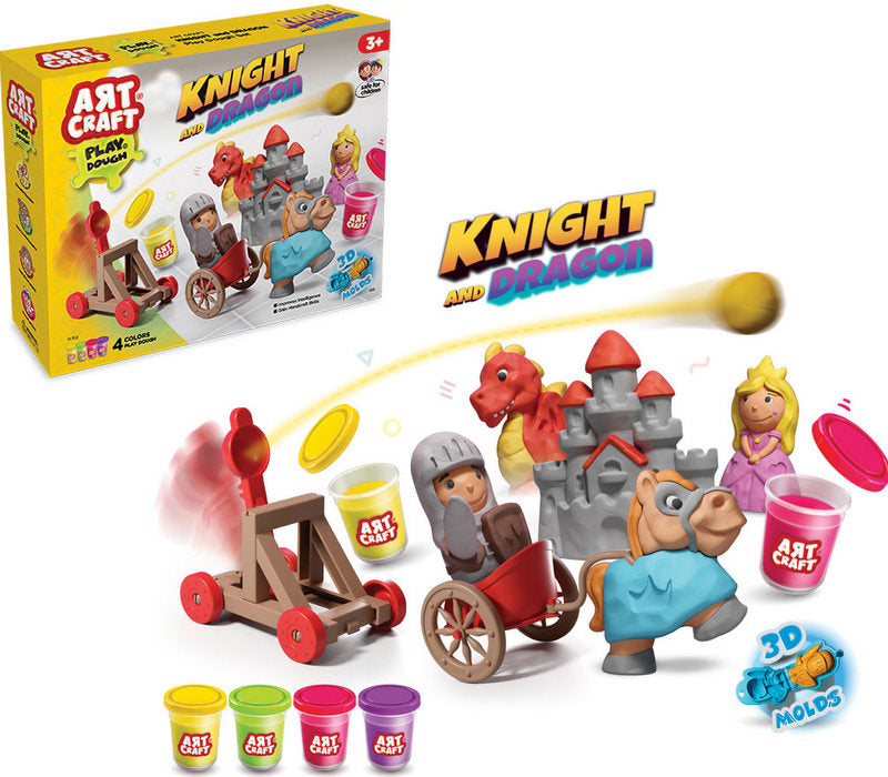Set de plastilină Cavaleri și Dragoni 32X25X6