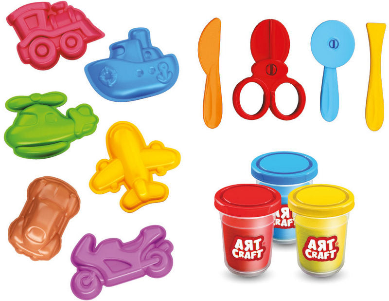 Set plastilină Matrici 3D Vehicule 24X20X6