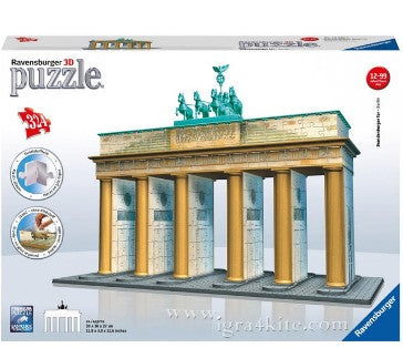 3D Пъзел Ravensburger 324 Ел. - Бранденбургска Врата --- BebeMama