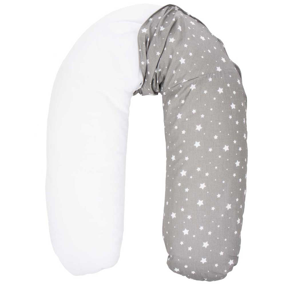 Fillikid Nursing Pillow Възглавница За Бременност И Кърмене С Памучен Калъф - 190 См - Grey-Stars