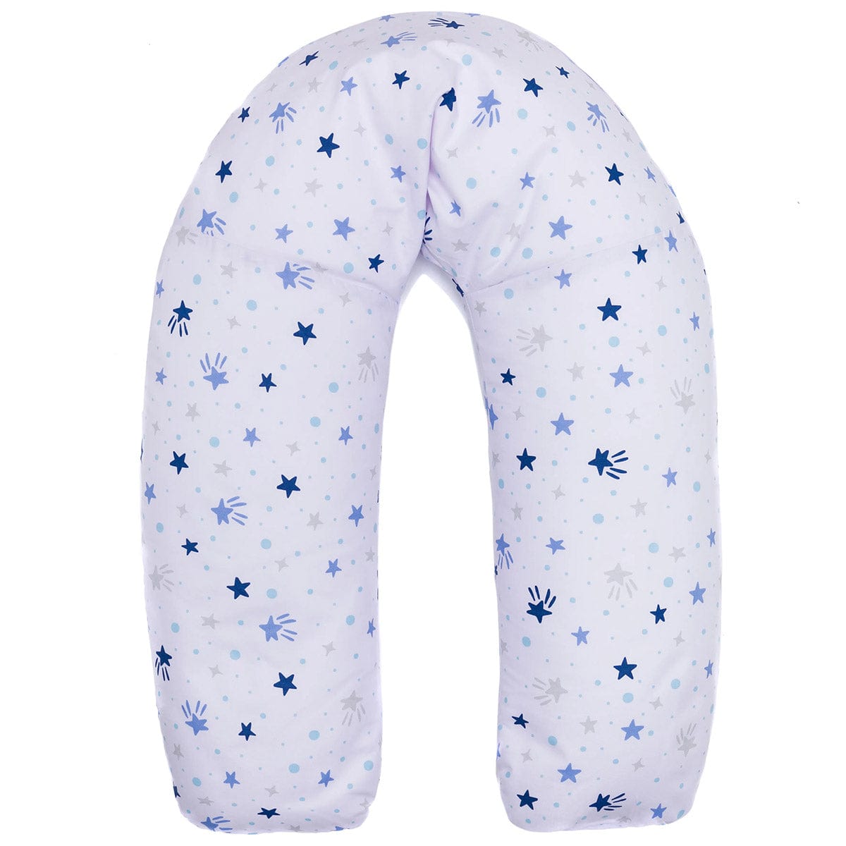 Fillikid Възглавница За Бременност И Кърмене С Памучен Калъф - 190 См - Blue Stars