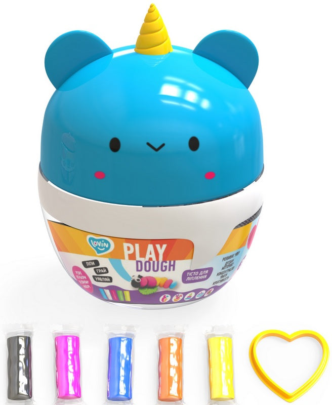 Set unicorni din plastilină cu matriță 9X8X12
