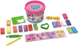 Plastilina K-T Animale drăguțe 330 gr 15 culori cu forme și instrucțiuni 13x14x13 într-o găleată de 100% pe bază de plante