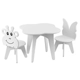 Детска Дървена Масичка С 2 Столчета Жираф И Пеперуда Baby
