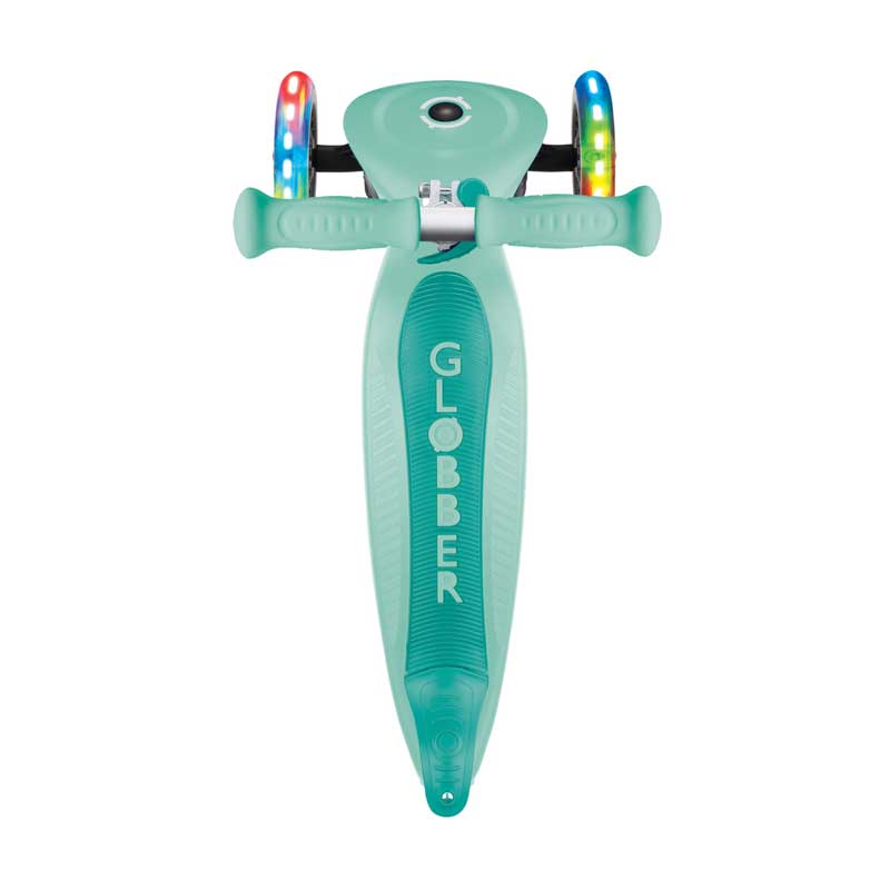 Сгъваема Тротинетка Globber Primo Foldable Lights - Ментово Зелена