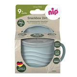 Чаша С Капак 2в 1 Eat Green 9м Син Nip