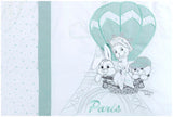 4Ч. Луксозен Спален К-Т Bambino Casa Paris Mint --- BebeMama