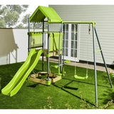 Green For Swing Set Комплект С Люлки И Пързалка За Игра Sonne