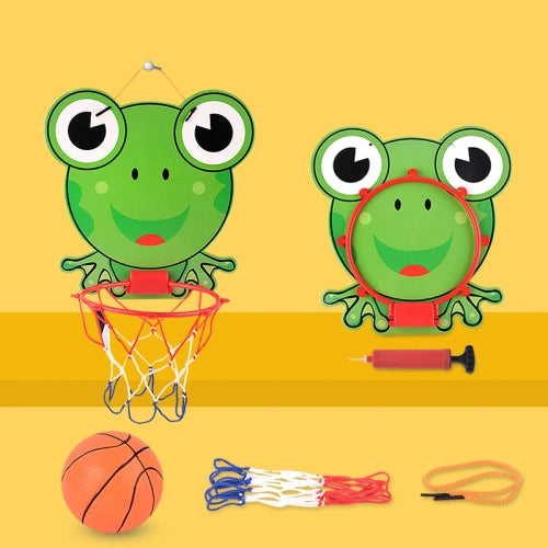 Кръгъл Мини Батут С Мрежа, Баскетболен Кош И Топки За Игра Sonne