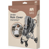 Дъждобран За Бебешка Количка С Цип, Прозрачен Sipo